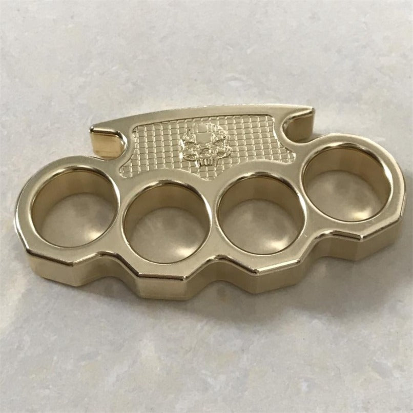 High Quality EDC Mini Classic Brass Skull Knuckle EDC
