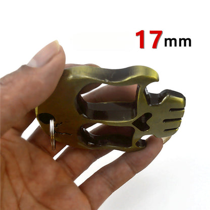 Mask-Thickened and Weighted Brass Knuckle Duster Bottle Opener