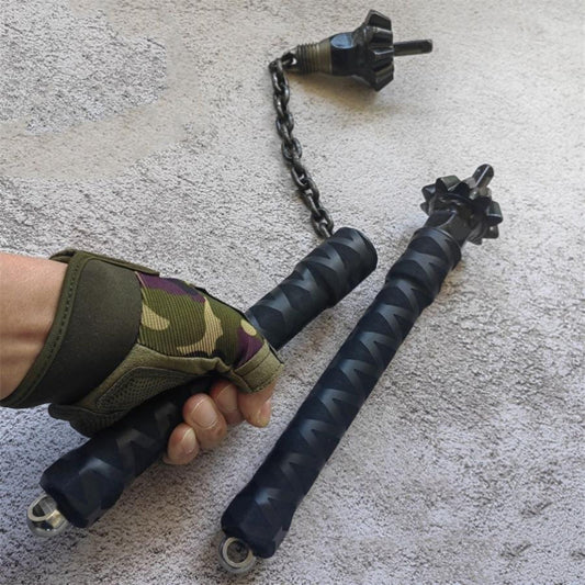 2-in-1 Self-Defense Stick Baton Defense Hammer Martial Arts
