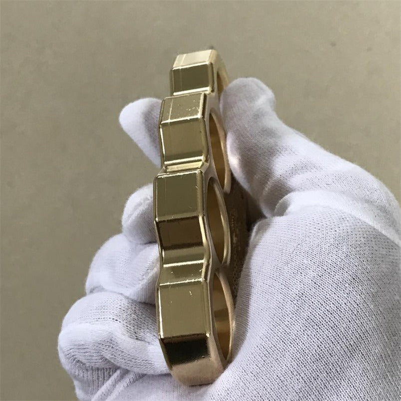 Brass Classic Skull Mini Knuckle Dusters Self Defense EDC