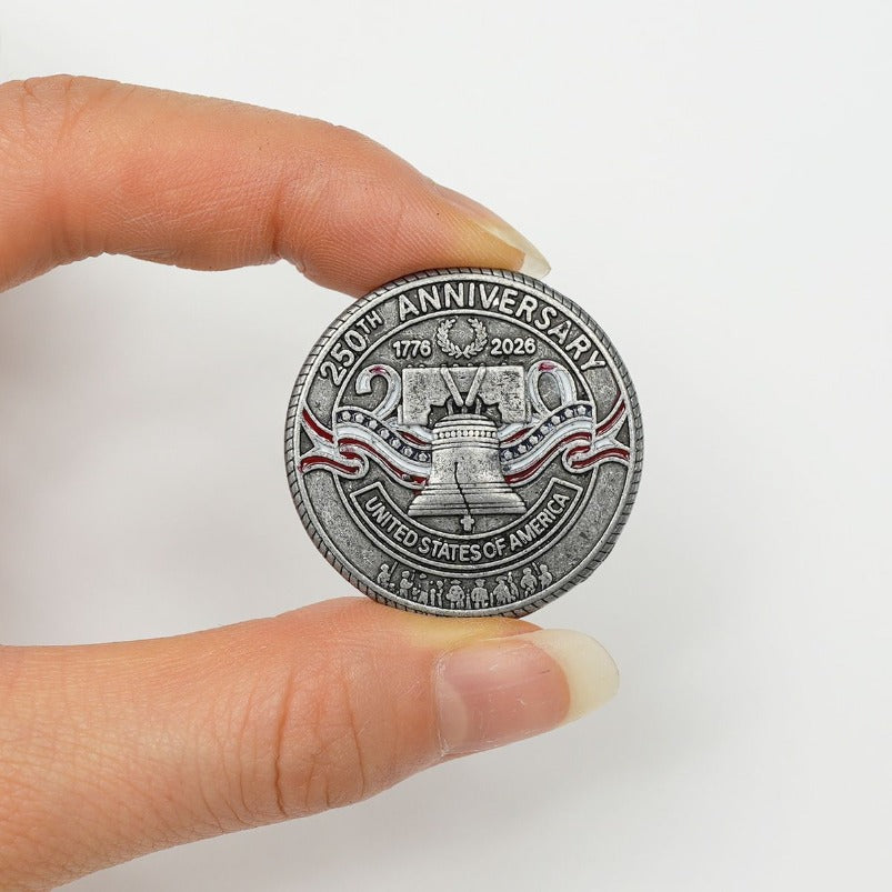 American 250 Anniversary Badge Decoration Clothes Bag Scarf Brooch
