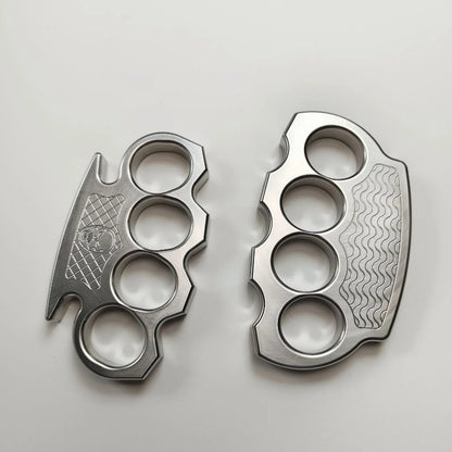 Steel Wrist- Solid Hard Stainless Steel Knuckle Duster EDC