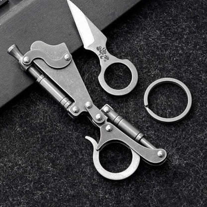 Mechanical Mini Keychain Defense Knife