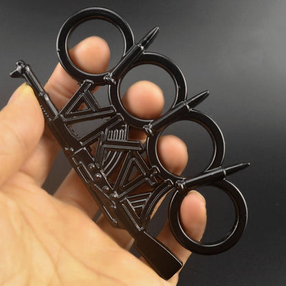 AK47-brass Knuckle Duster Four Finger Tiger with Thorns EDC