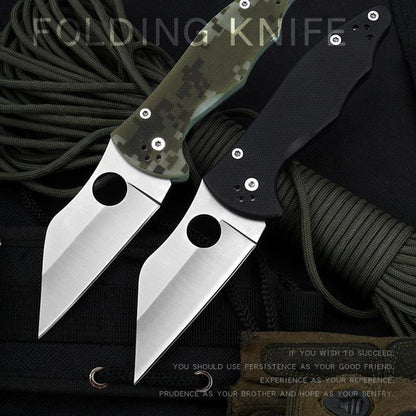 G10 Handle with Holes Blade Folding Knife Protective Gear