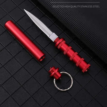 Mini coltello affilato portachiavi ciondolo strumento protettivo EDC