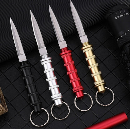 Mini coltello affilato portachiavi ciondolo strumento protettivo EDC