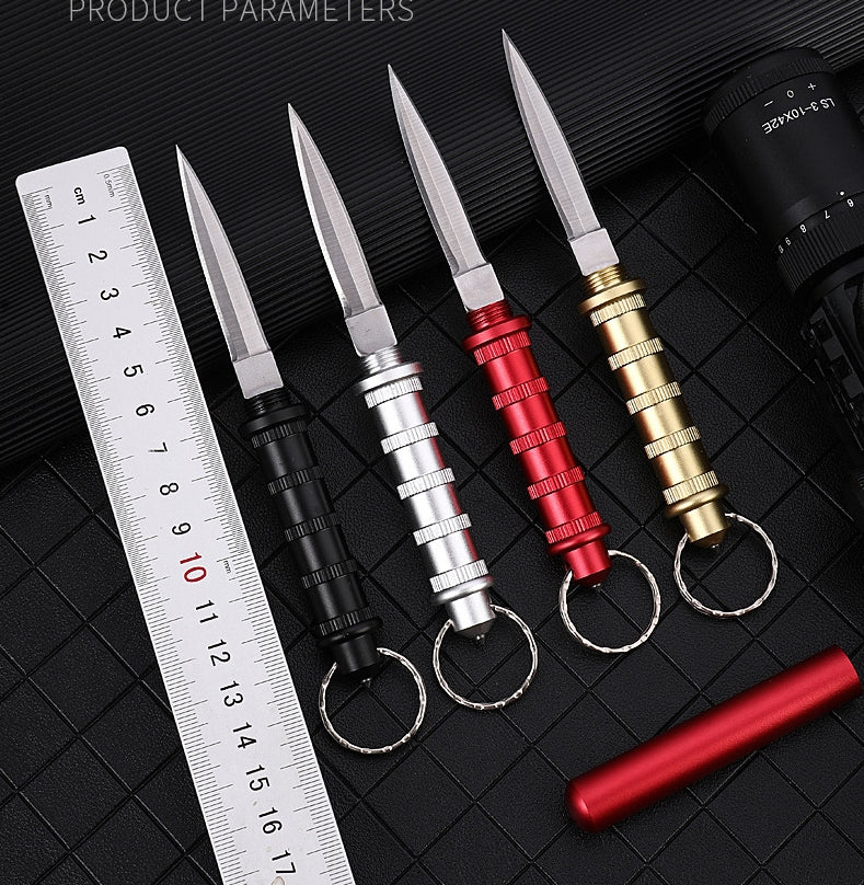 Mini coltello affilato portachiavi ciondolo strumento protettivo EDC