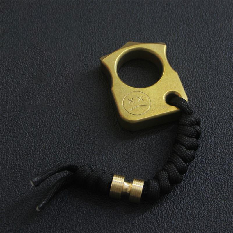 Portable Single Finger Brass Knuckle Duster Safety-defend EDC