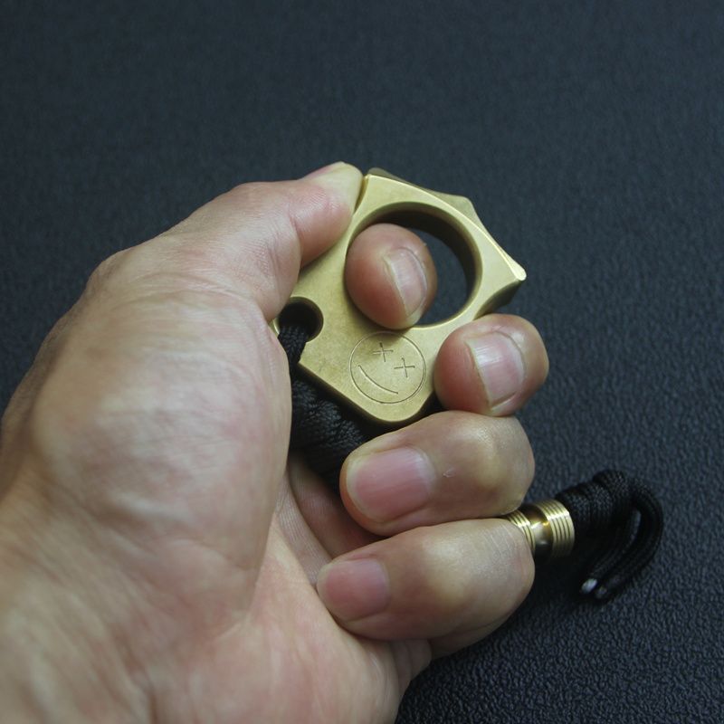 Portable Single Finger Brass Knuckle Duster Safety-defend EDC