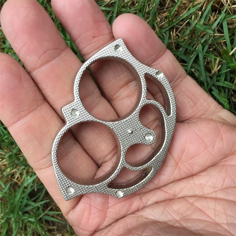 Sloth-brass Knuckle Duster Two Finger Knuckles Keychain