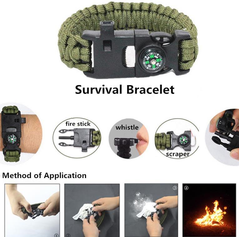 Multifunctional Wilderness Survival SOS Waterproof Kit EDC Tool