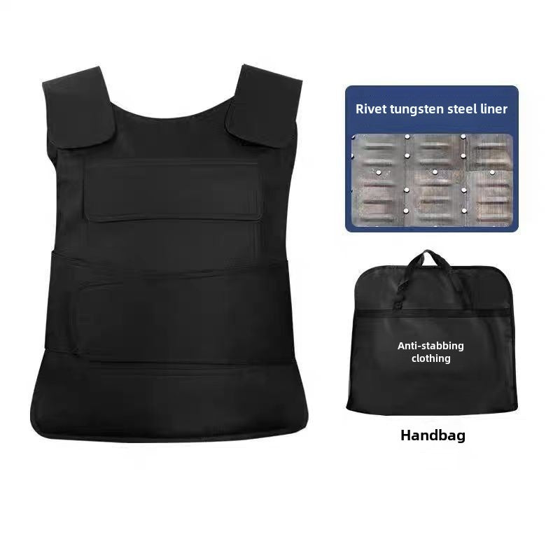 Tactical Anti-stab Vest Defense Tungsten Steel Inner Biliary