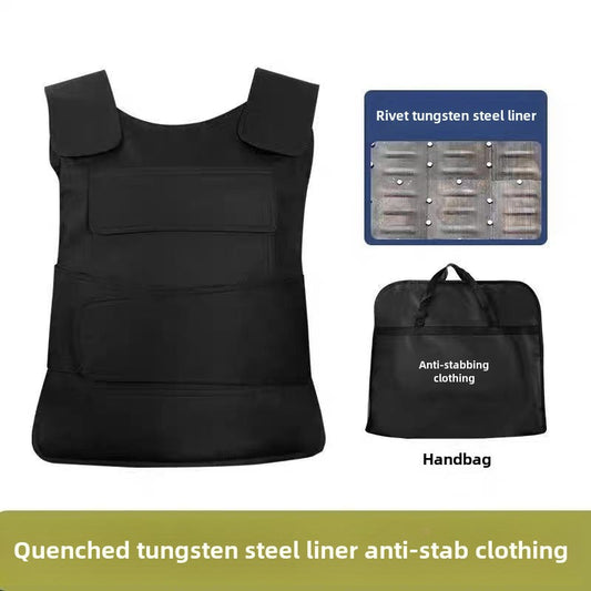 Tactical Anti-stab Vest Defense Tungsten Steel Inner Biliary